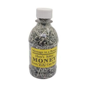 Shredded US Dollars Bottle Bureau of Engraving Printing Money Novelty Gift
